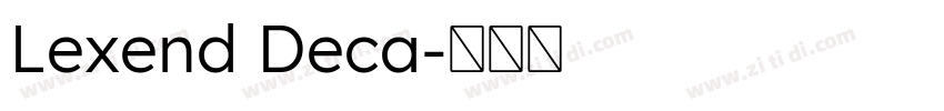 Lexend Deca字体转换